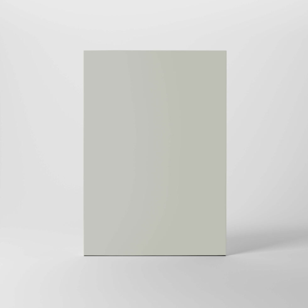 Ljusgrön slät kökslucka i färgen Äng