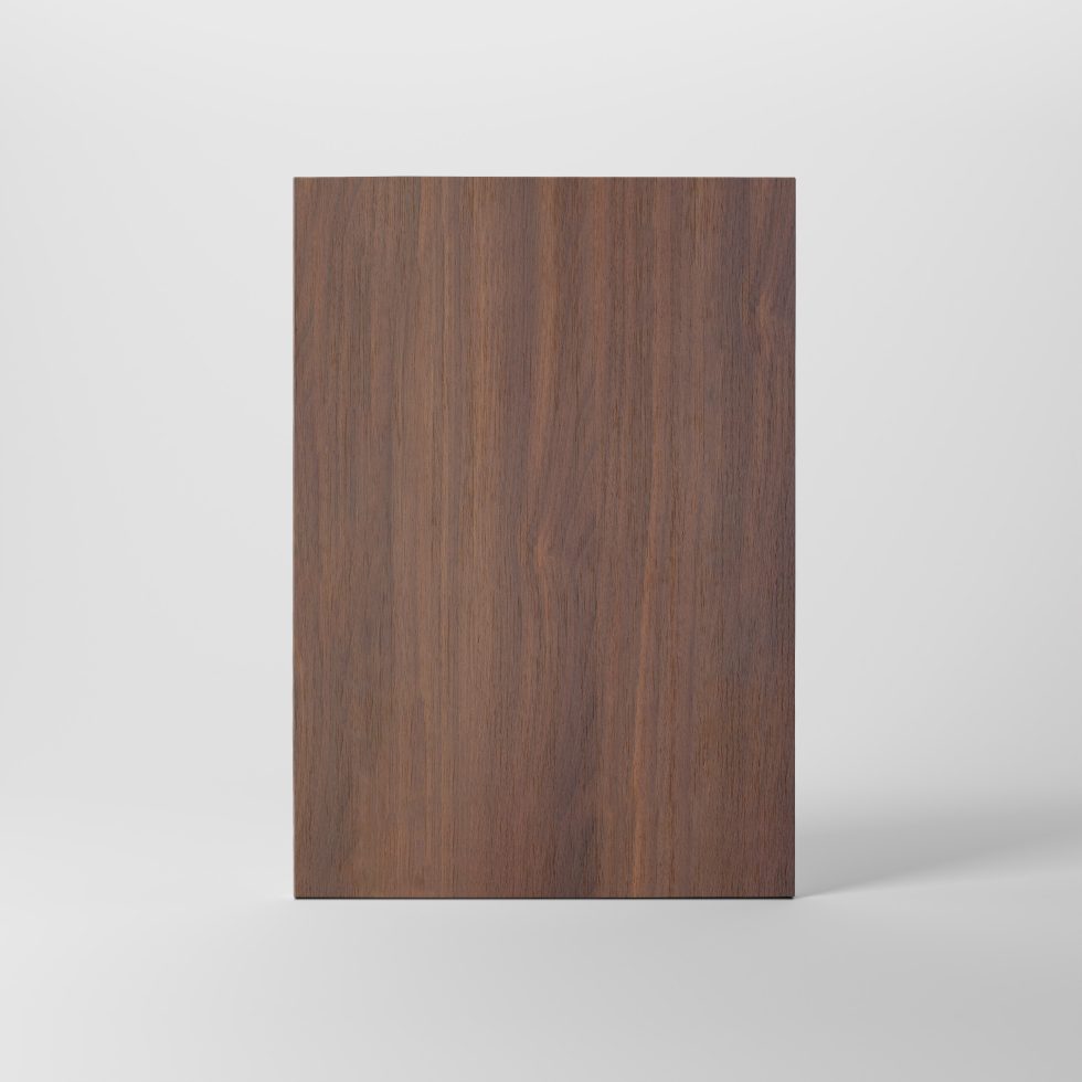 Slät kökslucka i laminat färg Valnöt