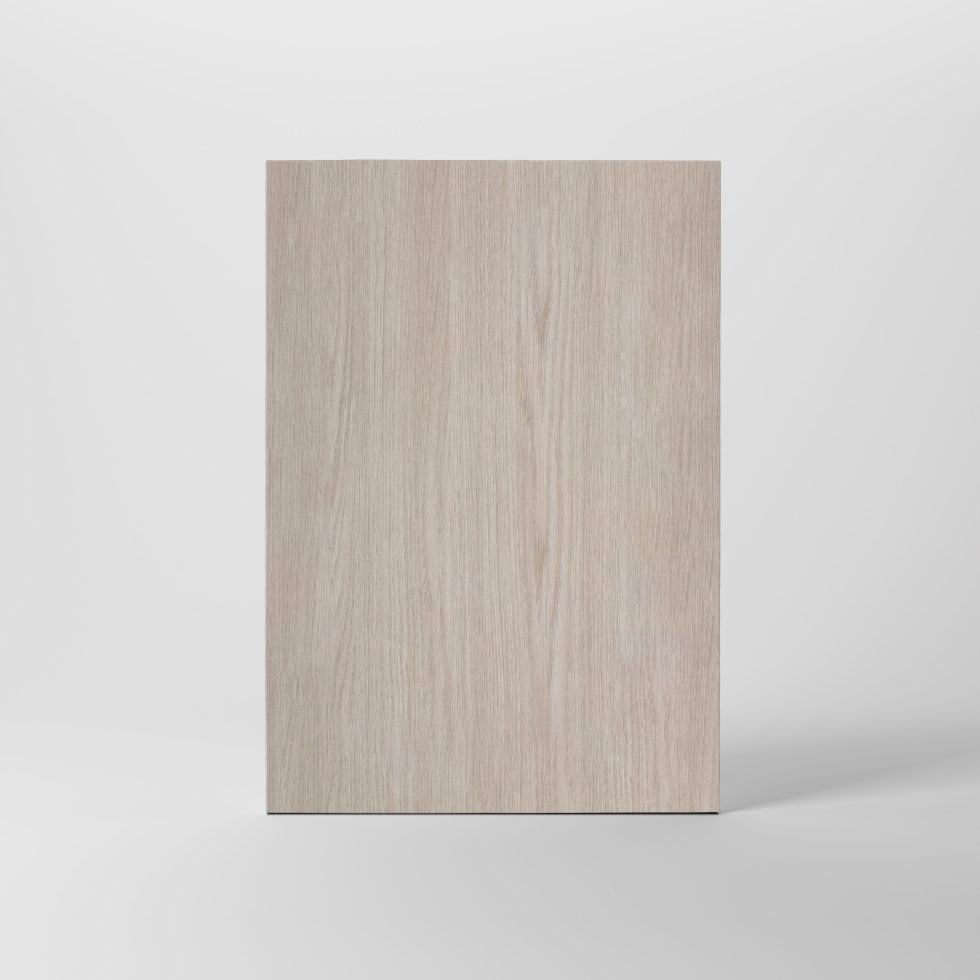 Slät kökslucka i laminat färg Ek Vit